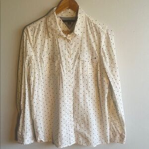 Tommy Hilfiger White Shirt with Black Dots